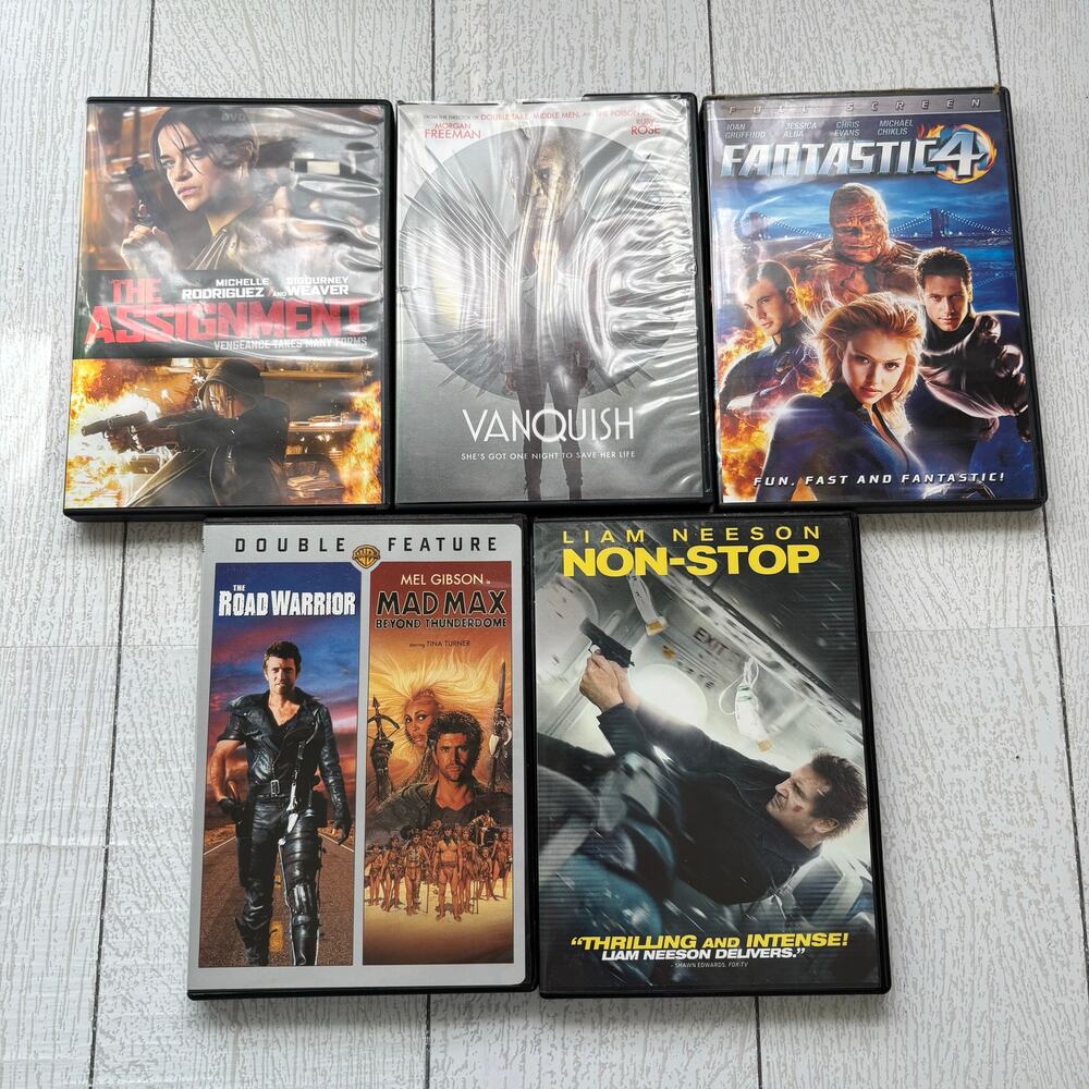 Action DVD Lot 5 Movies Mad Max Road Warrior